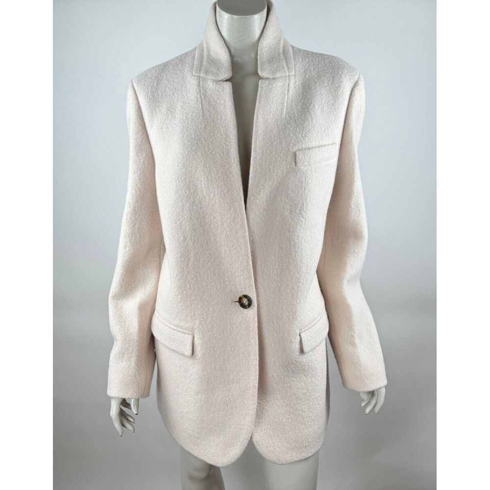J‎ Crew Leighton Blazer Jacket Italian Boiled Wool Women 16 EUC Lined Button-up